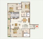 3 bhk 1752 sft