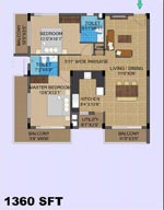 2 bhk 1360sft