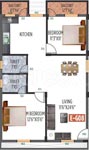 2 bhk 1227 sft