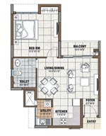 2 bhk 1360sft