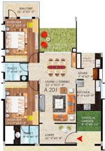 2bhk 1518sft