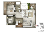 2-bhk-F504-1214sft