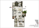 3-bhk-E302-1517sft